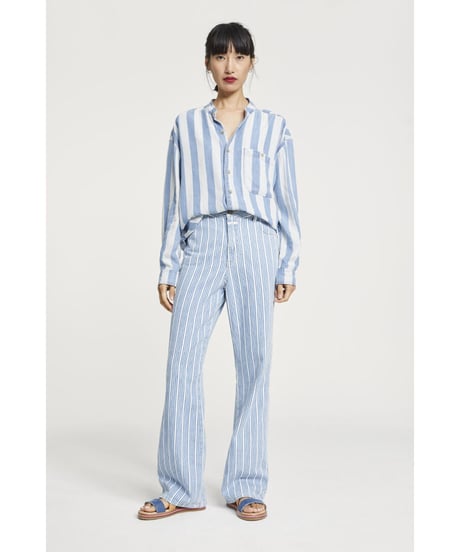 【残り僅か】CLOSED/リラックスフィット・ストレート/ブルーストライプ