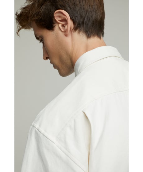 CLOSED Men's/コットン＆リネンシャツ/エクリュ
