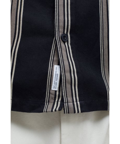 CLOSED Men's/コットン&リネンシャツ/Black  stripes
