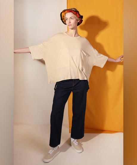 L.F MARKEY/クロップド・ポケットTEE/ベージュ
