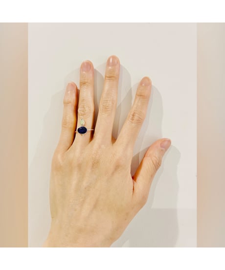 【残り僅か】nina des criquets/Tanzanite & Opal ring/4sr-13