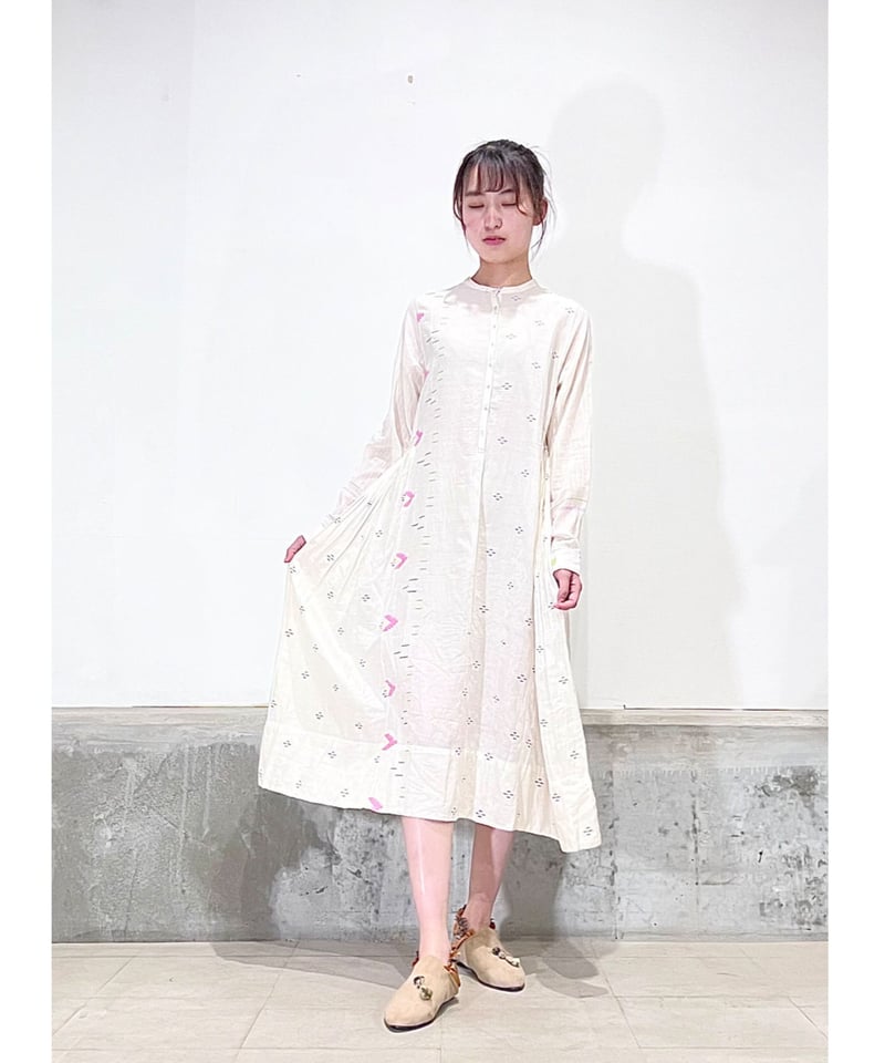 残り僅か】injiriコットン100％/ドレス654/White | ETTA