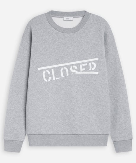 CLOSED/ｵｰｶﾞﾆｯｸ裏毛ｽｴｯﾄ/Logo/ Grey heather melange
