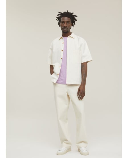CLOSED Men's/コットン＆リネンシャツ/エクリュ