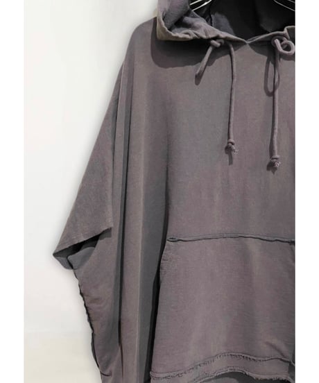 【残り僅か】Box Big Tee フーディー/Cotton100%/Aubergine