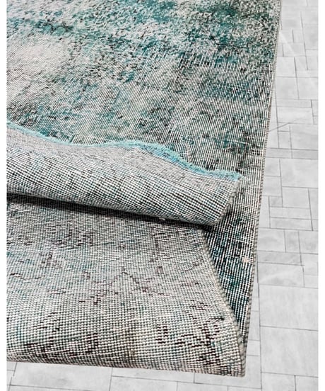 Turkish carpet X Large /Blue patchwork/vintage and antique