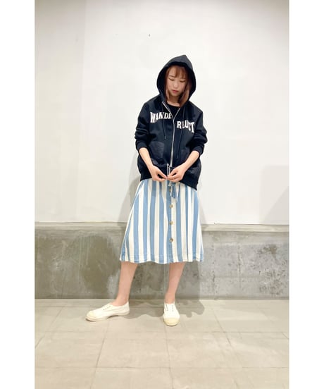 Tee Library/フードジップスエットジャケット/ブラック