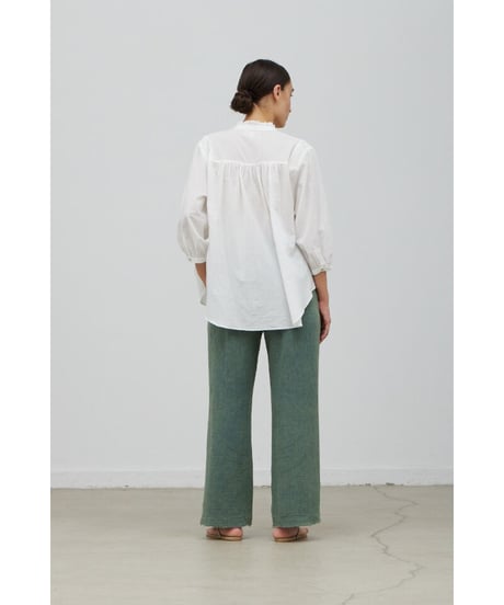 【残り僅か】Double Gauze/Washed Pant/Mineral green