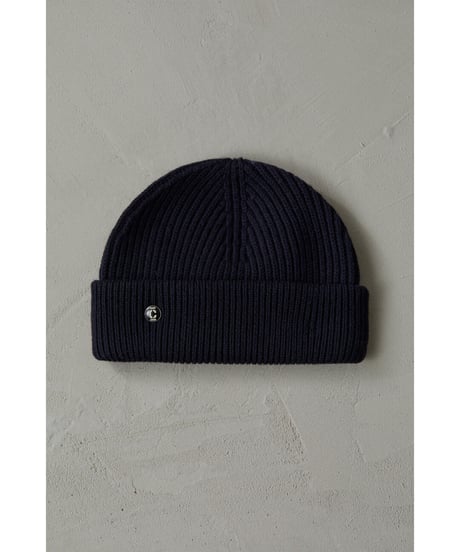 CLOSED/ニットキャップ/Ivory ＆Navy