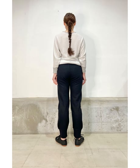［残り僅か］The White Briefs/Lady's コットン&ウールパンツ/ブラック