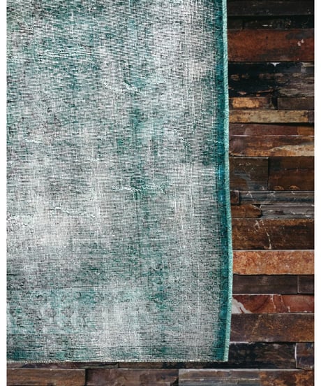 Turkish carpet X Large /Blue patchwork/vintage and antique