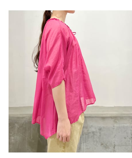 Lady'sコットンボイルトップス(ヴィヴィッド)/HannohWessel/38
