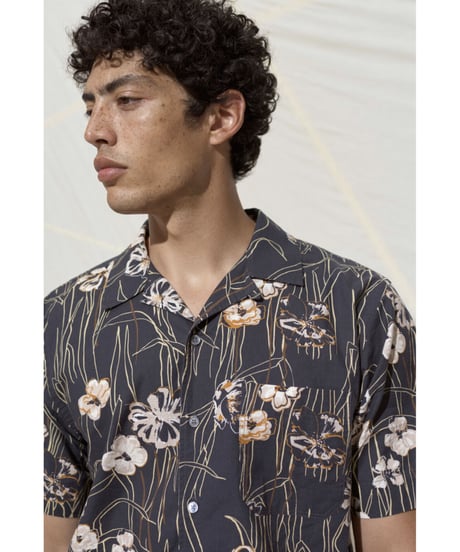 CLOSED Men's/フラワープリントシャツ/Black