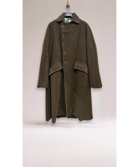 【残り僅か】Men's Hannoh wessel/ウール&カシミヤロングコート/Dark brown