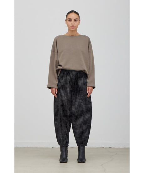 【残り僅か】Dot Relaxed Pants/Cotton 100%/Black