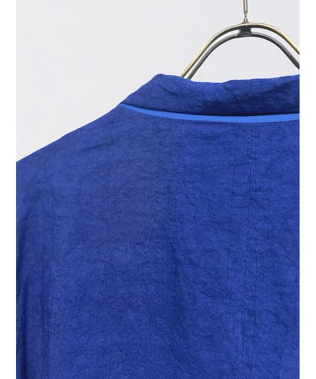 Men'sリネンジャケット/HannohWessel/ブルーネイビーストライプ