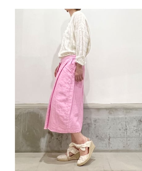 Lady'sリネンスカート(ローズ)/HannohWessel