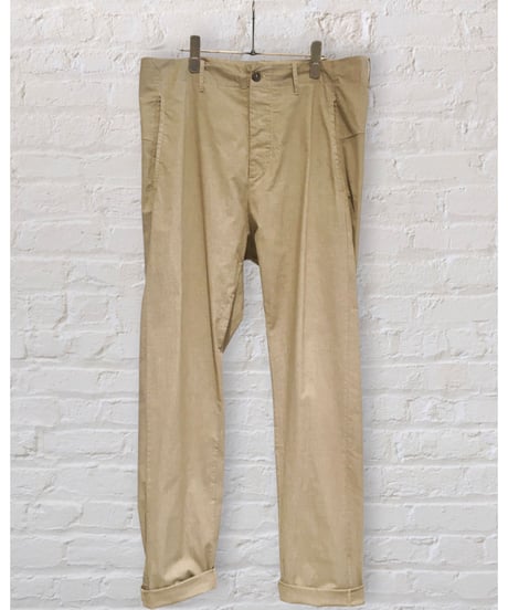 Men'sコットンストレッチパンツ/HannohWessel/ベージュ