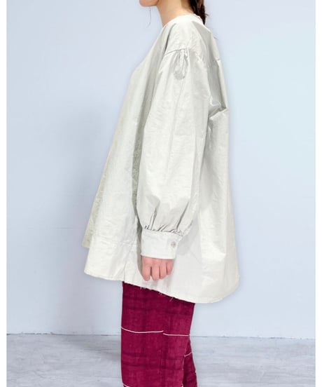 【残り僅か】Aequamente/コットントップス/オイスターグレー