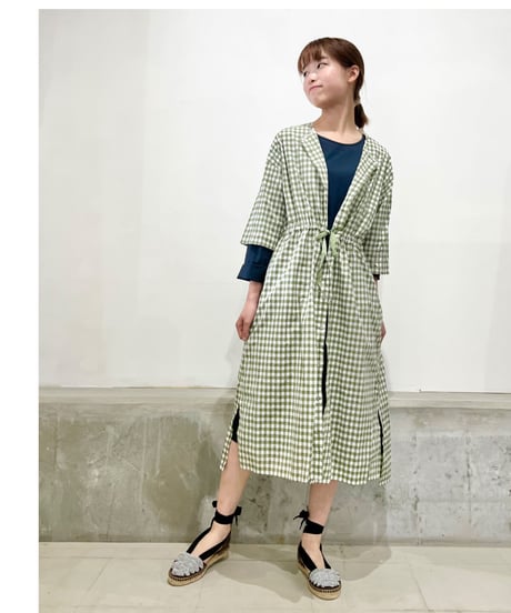 Mamab./ギンガムドレス/コットンナイロン/アロエ