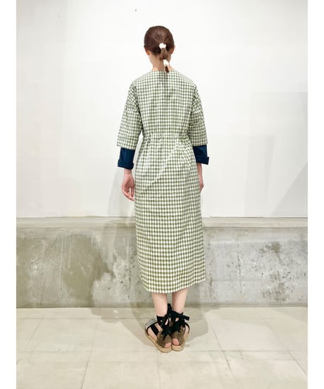 Mamab./ギンガムドレス/コットンナイロン/アロエ