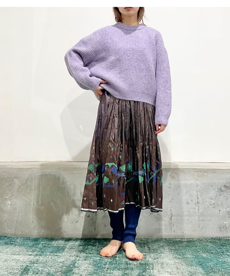 injiriシルク100％/Dress265/Brown | ETTA