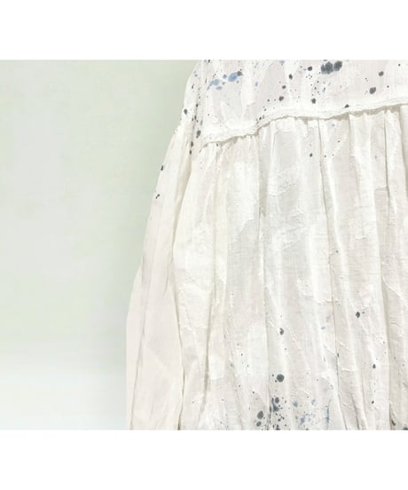 ETTA Original・ハンドペイント/刺繍シャーリングシャツジャケット/ピンク系