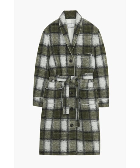 ［残り僅か］Nigel Cabourn ✖ CLOSED/ウールガウンコート・グリーン/レディス