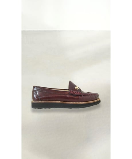 【残り僅か】BIANCA/エナメルレザーシューズ/Wine