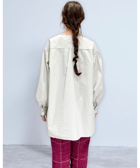 【残り僅か】Aequamente/コットントップス/オイスターグレー