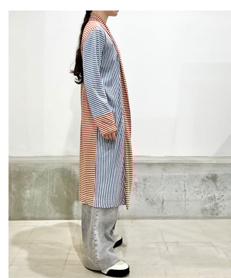 コットン＆リネンカーディガン／アランチャ＆アズーロ