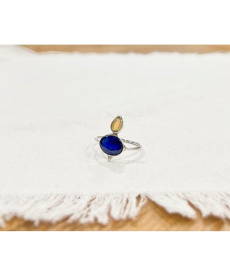 【残り僅か】nina des criquets/Tanzanite & Opal ring/4sr-13