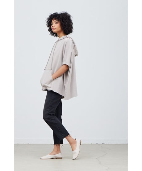 Box Big Tee フーディー/Cotton100%/Dust