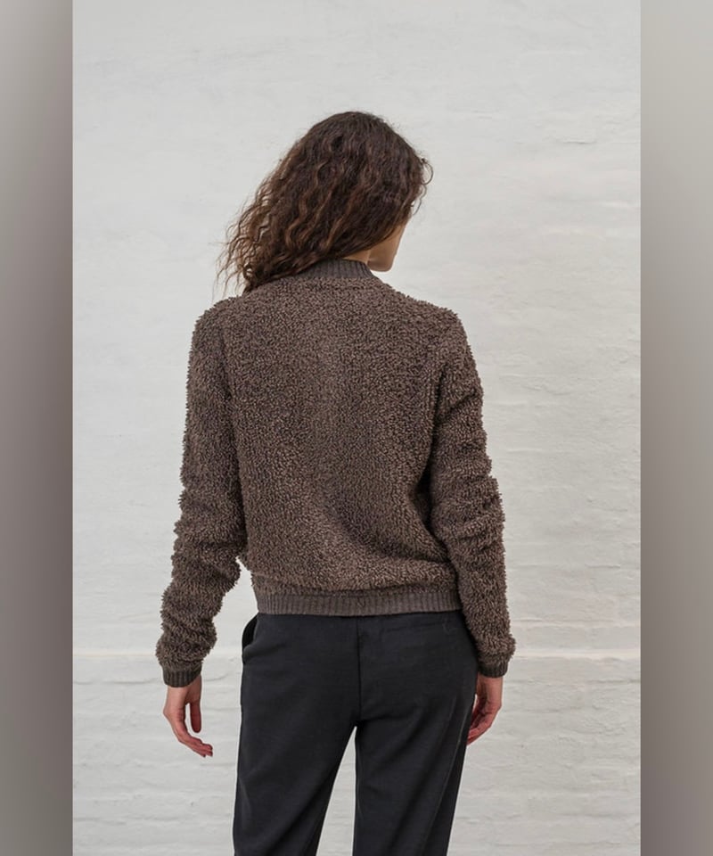 MJ.Watson/カシミヤ混テディニット・カーディガン/モカブラウン | ETTA