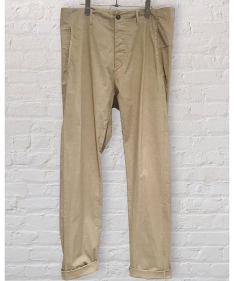 Men'sコットンストレッチパンツ/HannohWessel/ベージュ