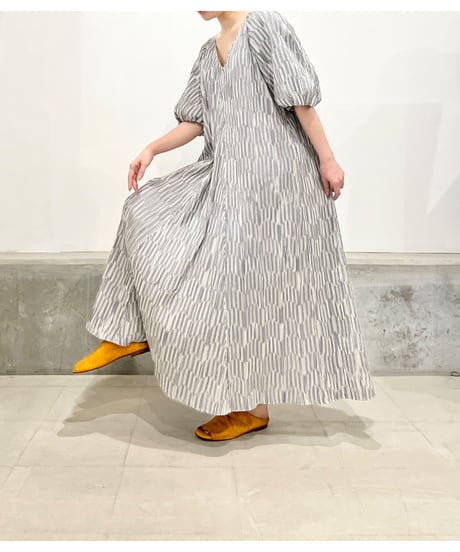 TEIJA/ドレス/ｺｯﾄﾝｽﾄﾗｲﾌﾟ・ﾌﾟﾘｰﾂ