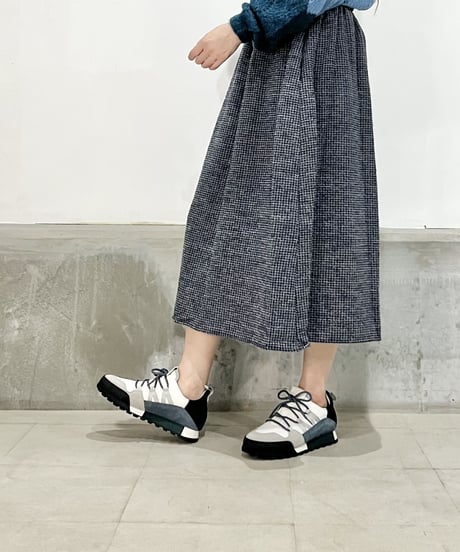 【残り僅か】CLOSED Unisex レースアップスニーカー/Blue slate