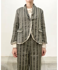 Hannoh wessel/ウール＆コットンショートジャケット/サンドベージュ