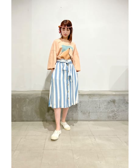 [残り僅か]Tee Library/OVER Tシャツ/ベージュ
