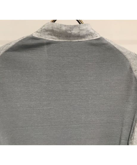 Lady'sリネン＆カットソージャケット(グレー)/HannohWessel/40