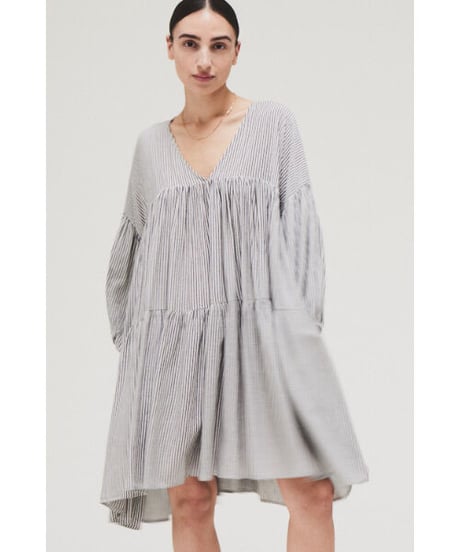 Cotton Shirt/Dress/Black stripes