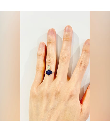 【残り僅か】nina des criquets/Tanzanite & Opal ring/4sr-13