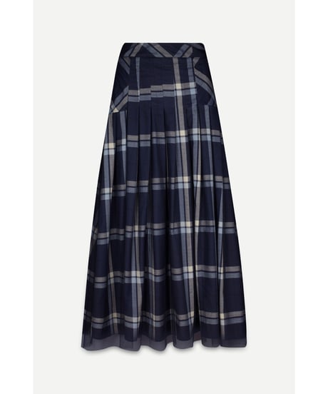 【残り僅か】TEIJA/スカート/ﾈｲﾋﾞｰﾁｪｯｸ&ﾁｭｰﾙ