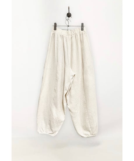 Dot Relaxed Pants/Cotton 100%/Ivory
