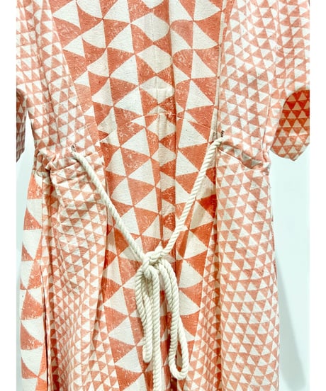 [残り僅か]NY Mane/コットンドレス/Salmon pink