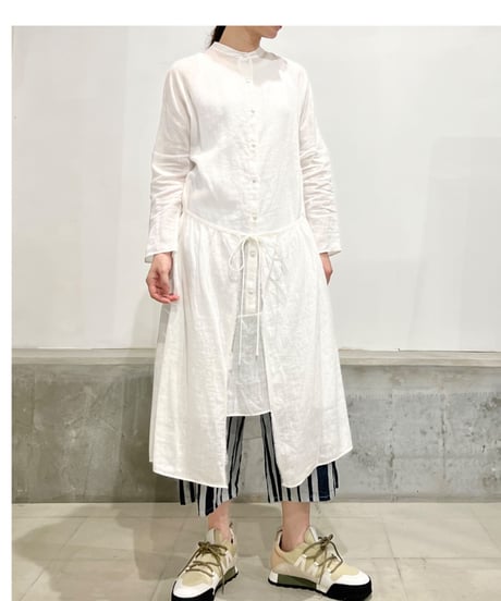 D-due Lab 972V Linen100%ドレス