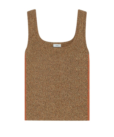 CLOSED/リネンニットタンクTOP/Brasil nut