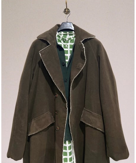 【残り僅か】Men's Hannoh wessel/ウール&カシミヤロングコート/Dark brown