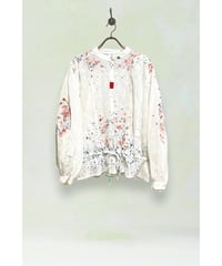 ETTA Original・ハンドペイント/刺繍シャーリングシャツジャケット/ピンク系