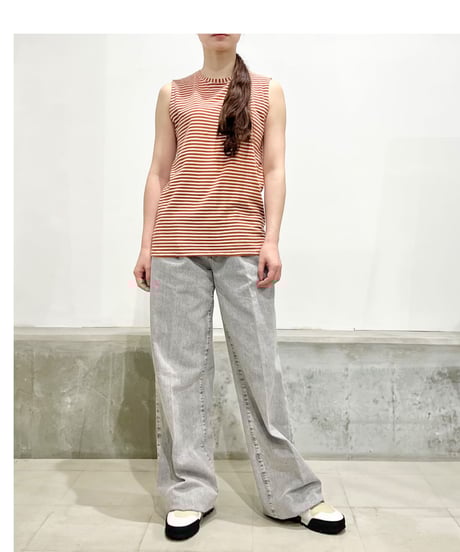 コットン＆リネンノースリーブ／アランチャ